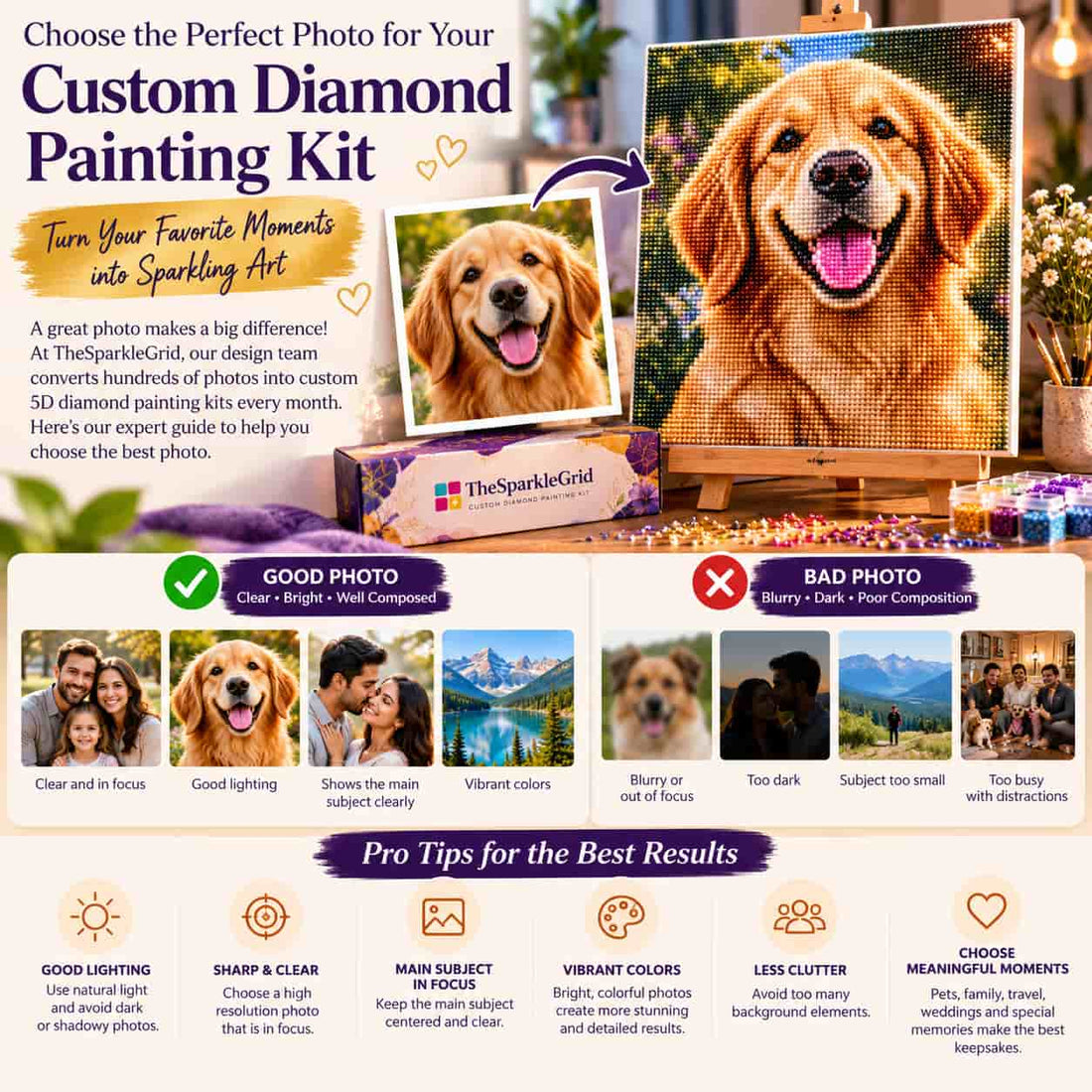 Best Photos to Use for a Custom Diamond Painting Kit