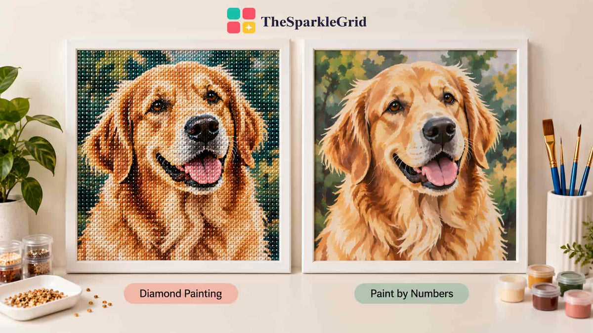 Diamond Painting vs Paint by Numbers