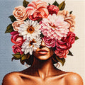 Woman with Rose Crown 5D Diamond Painting Kit | Floral Figure Diamond Art for Adults