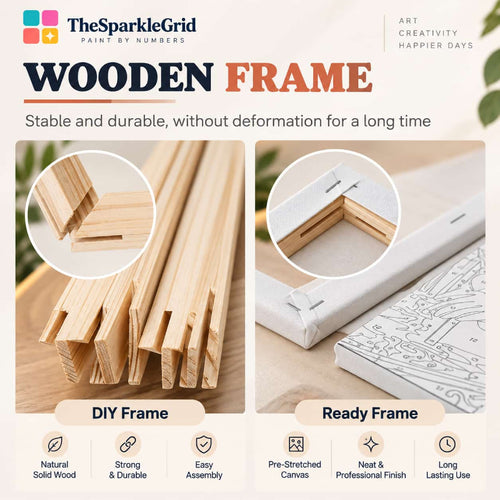 Paint by Numbers wooden frame options by TheSparkleGrid